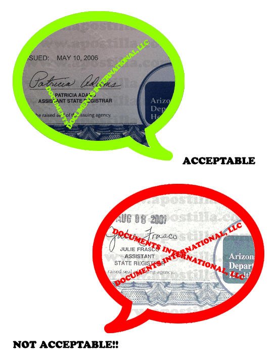 Arizona Birth Certificate Apostille Apostilla de Arizona