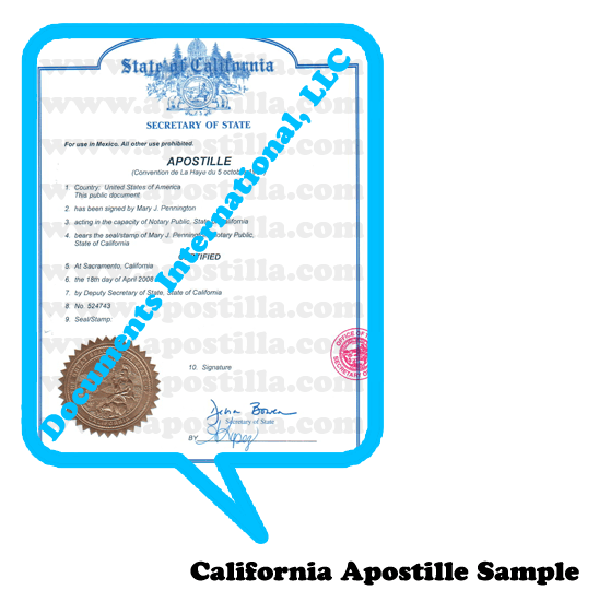 California Apostille Sample1 Apostilla de California