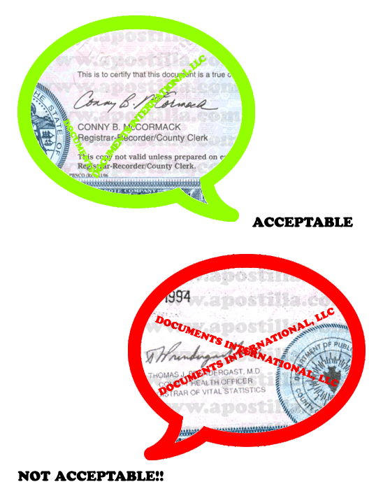California Birth Certificate Apostille1 Apostilla de California