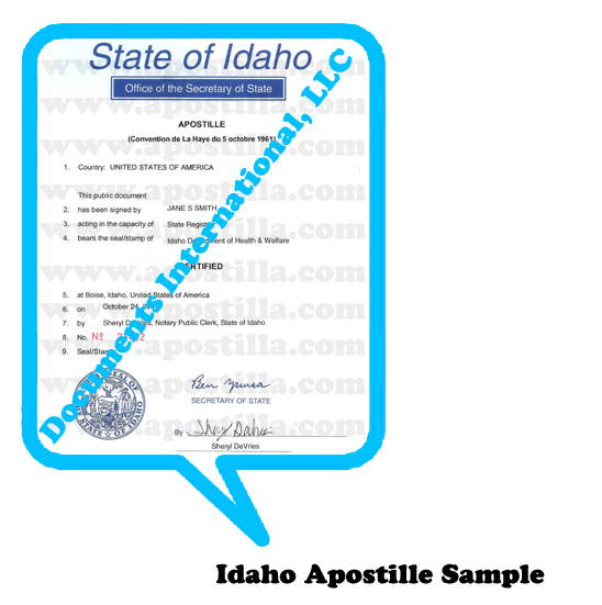 Apostilla de Idaho Idaho Apostille1 Apostilla de Idaho