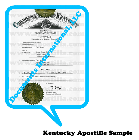 Kentucky Apostille Kentucky Apostille Kentucky Apostille