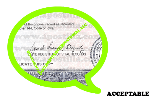iowa birth certificate apostille1 Apostilla de Iowa