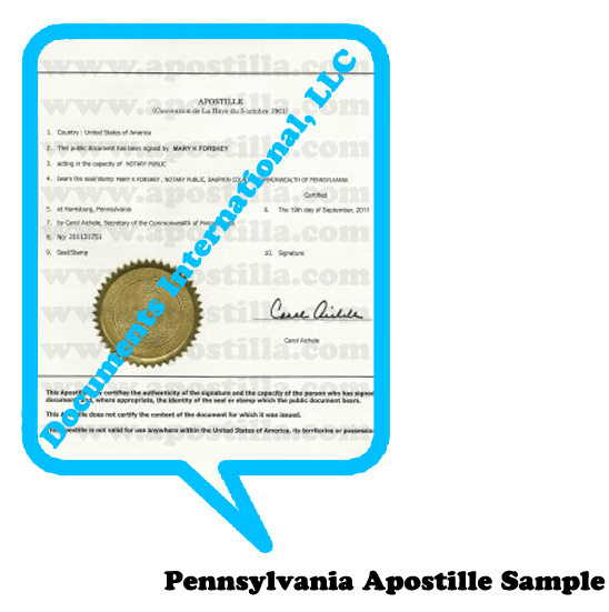 Pennsylvania Apostille Pennsylvania Apostille Pennsylvania Apostille