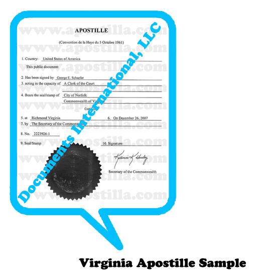 Virginia Apostille Virginia Apostille Virginia Apostille