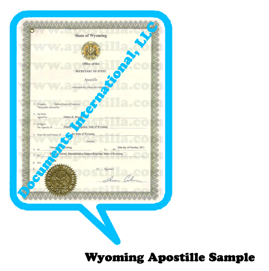 Wyoming Apostille Wyoming Apostille nueva Wyoming Apostille